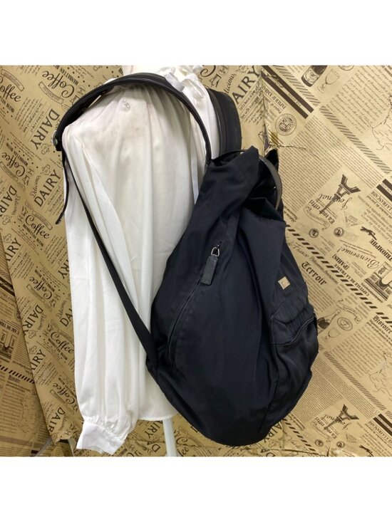 Gucci Nylon Leather Backpack Black main image 7